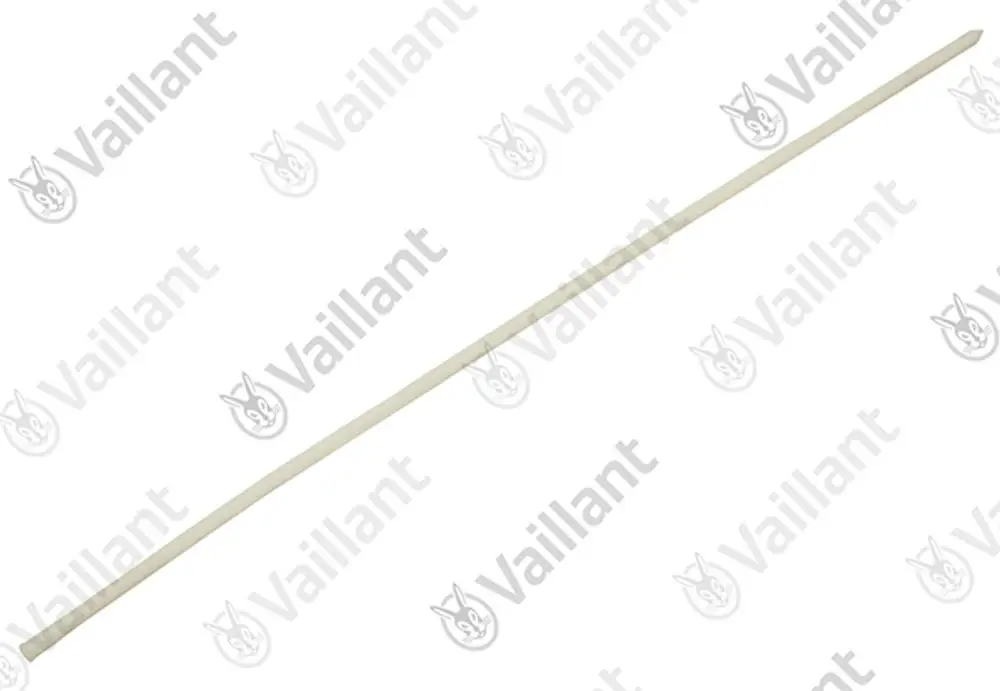 Vaillant Rohr, gerade und schmal, aus hellem Material, zur Verwendung in Warmwasseranlagen.